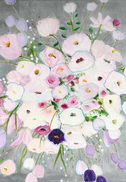 White and Pink in Silver - Sandra Gebhardt-Hoepfner