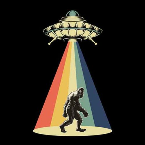 UFO Retro Bigfoot - Tony Rubino