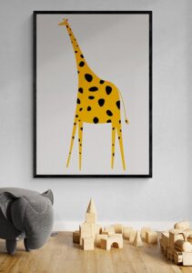 Cute Giraffe - Kubistika