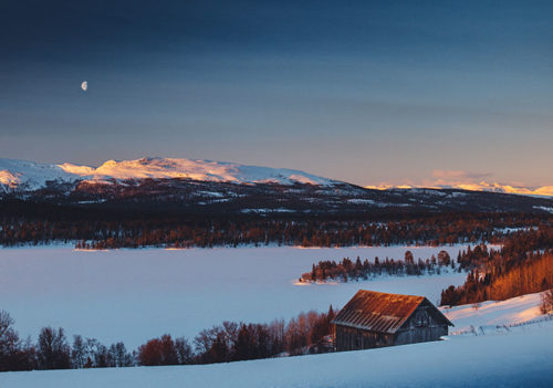 Norwegian Winter Landscape - Gustav Mørch
